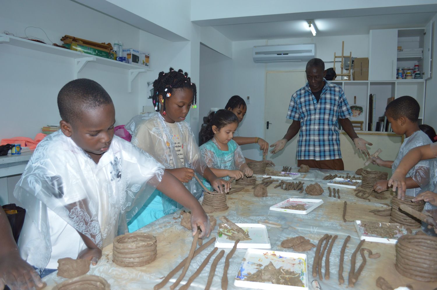 A class in progress at Tiga Studios