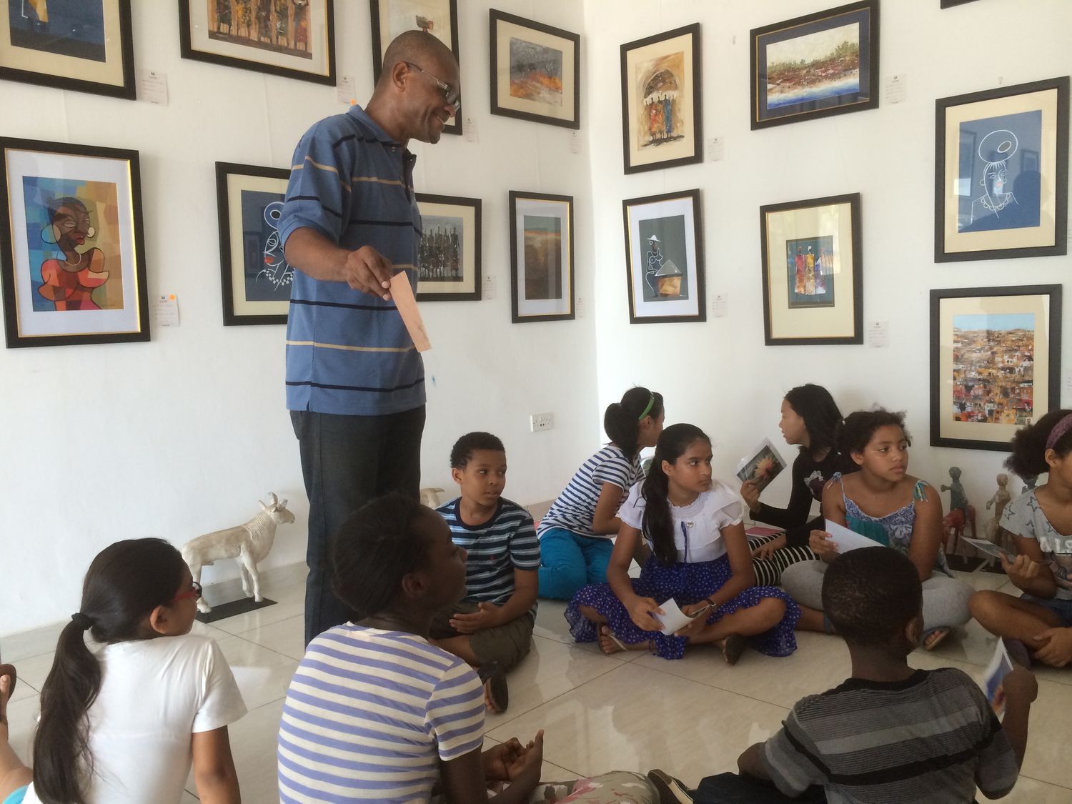 Original artwork inside Tiga Art Gallery