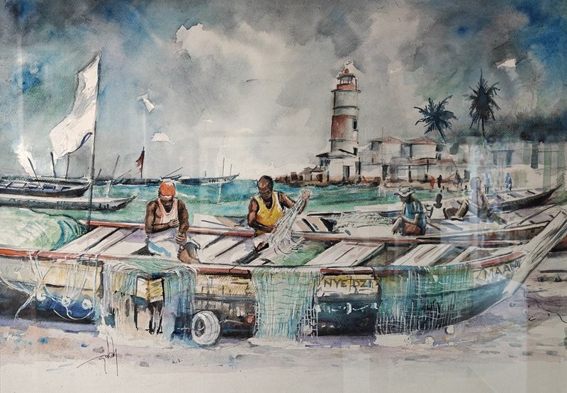 A Busy Day by Augustine Gokah