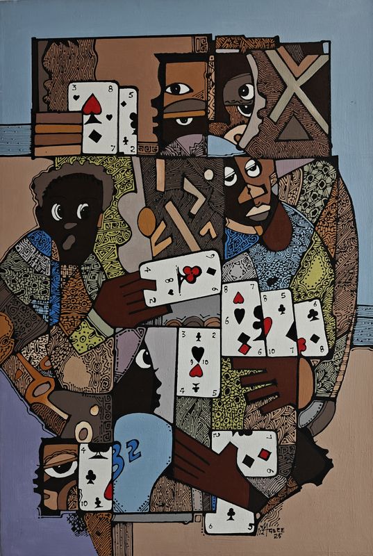Love That Game by Ben Agbee, acrylic on canvas