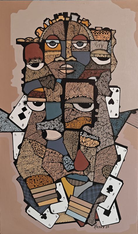 The Champions by Ben Agbee, acrylic on canvas