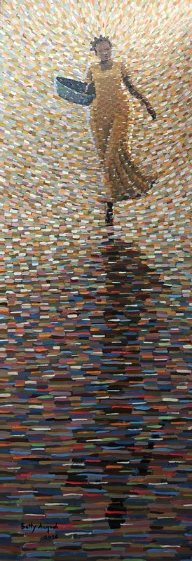 Deligence Ii by Betty Acquah, acrylic on canvas