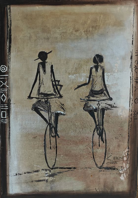 Oversight by Gabriel Eklou, acrylic on canvas