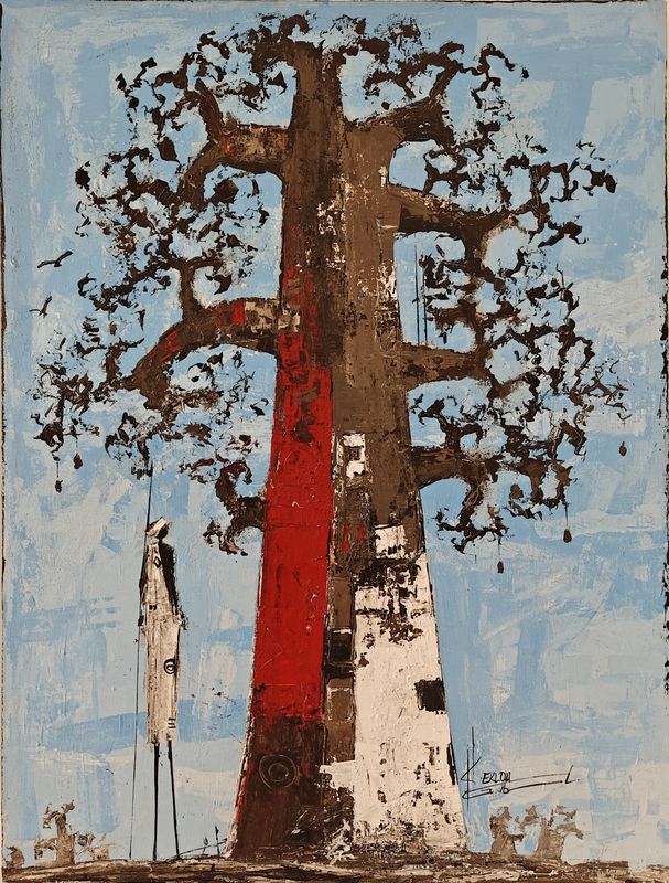 Untitled by Gabriel Eklou, oil on canvas