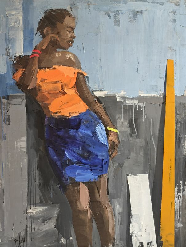 Untilled I by Hilton Korley, acrylic on canvas