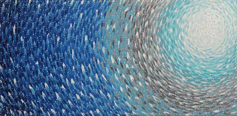 Love by Kobina Nyarko, acrylic on canvas