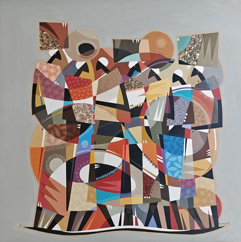 Dialogue by Nicholas Kowalski, acrylic on canvas