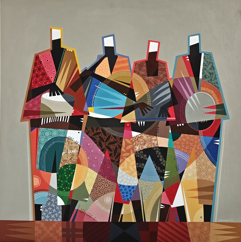 Ensemble by Nicholas Kowalski, acrylic on canvas
