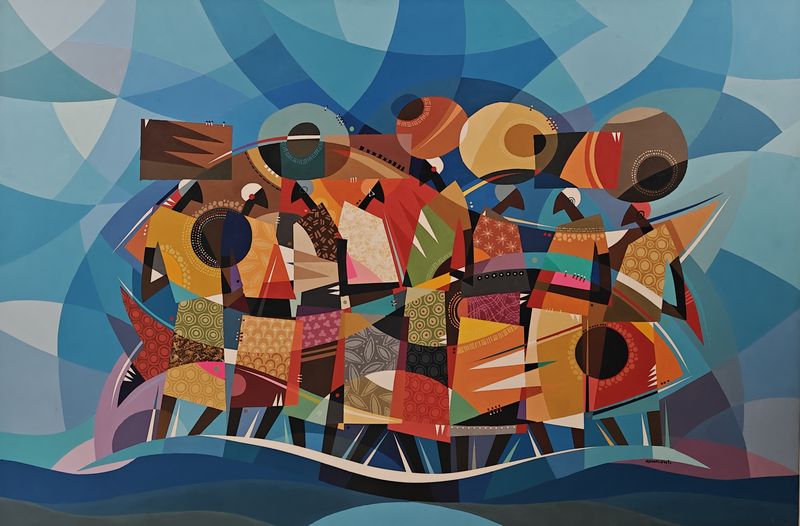 To And Fro by Nicholas Kowalski, acrylic on canvas