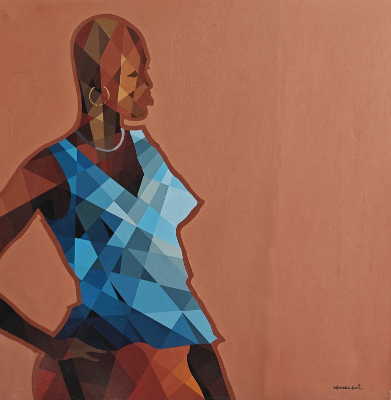 Untitled V by Nicholas Kowalski, acrylic on canvas